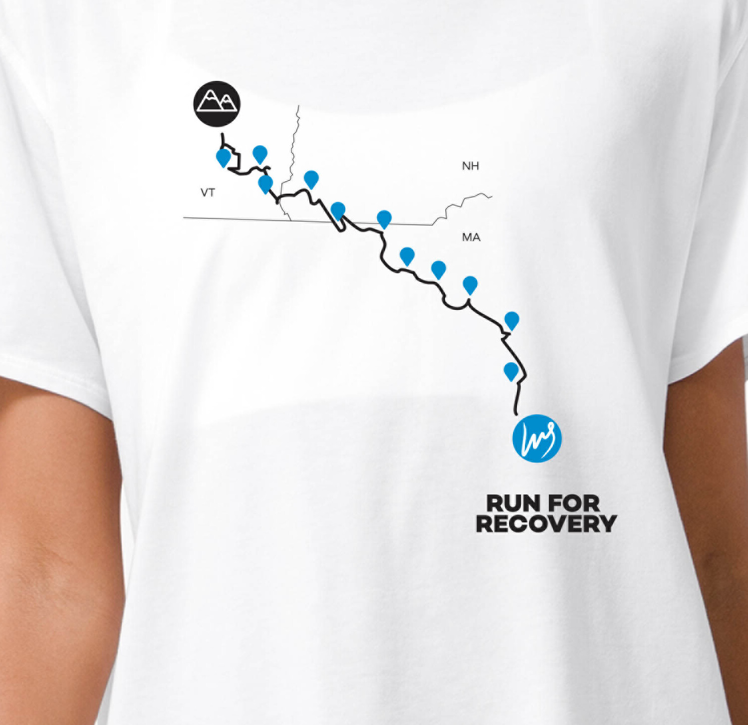 Recovery Run T-shirt - Race Route (WOMEN'S)