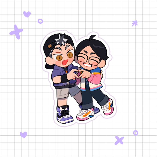 HQ Hearteu Stickers, Designs: hq_bkak