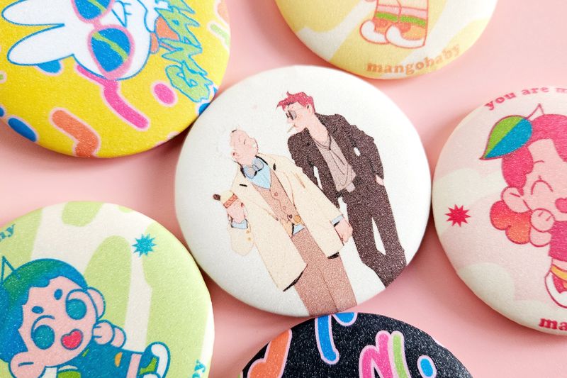 2.25&quot; Round Button Pins