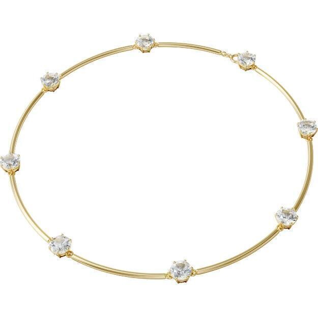 Swarovski 5600488 Constella Halsband, Weiss, Goldlegierung