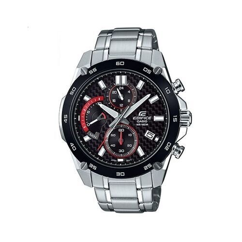 Casio Edifice EFR-557CDB-1AVUEF Herrenuhr Edelstahl silber schwarz rot