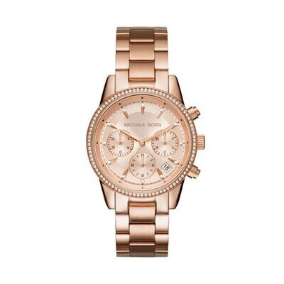 Michael Kors MK6357 Damen Uhr Chronograph rosegold