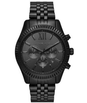 Michael Kors MK8591 Herren Uhr Chronograph Edelstahl schwarz