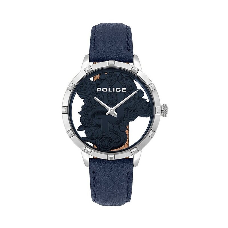 Polce PL16041MS.03 Damenuhr Leder blau silber 36MM