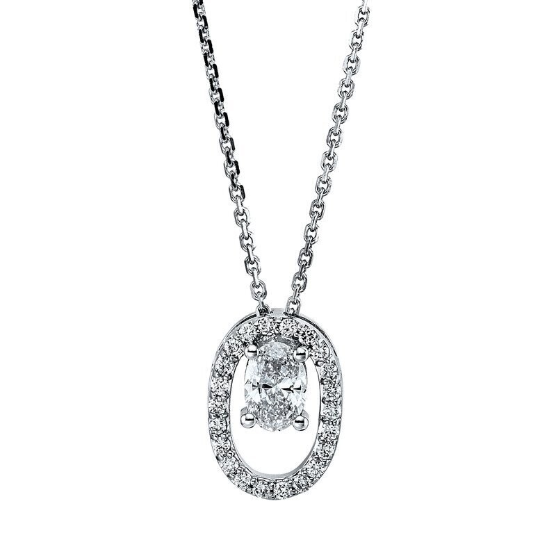 Collier 4er-Krappe 18 kt WG