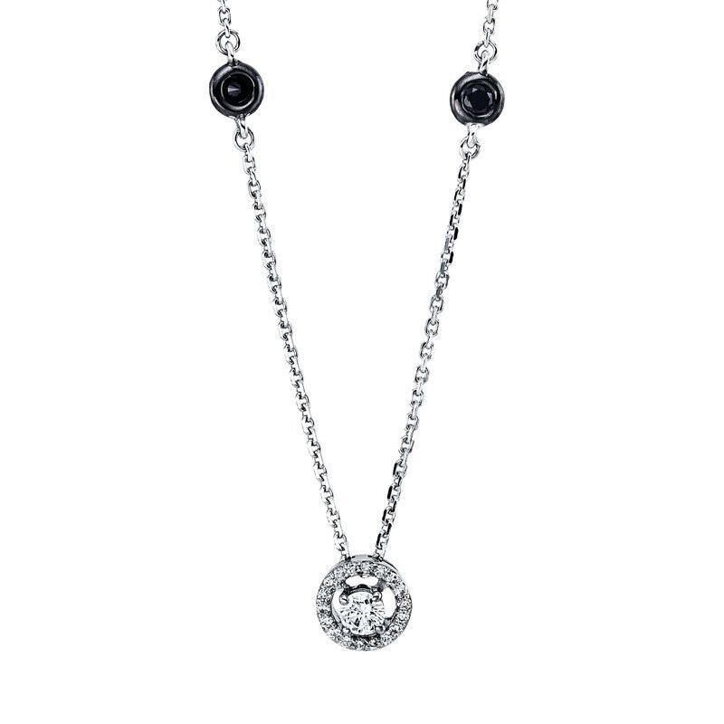 Collier 4er-Krappe 14 kt WG