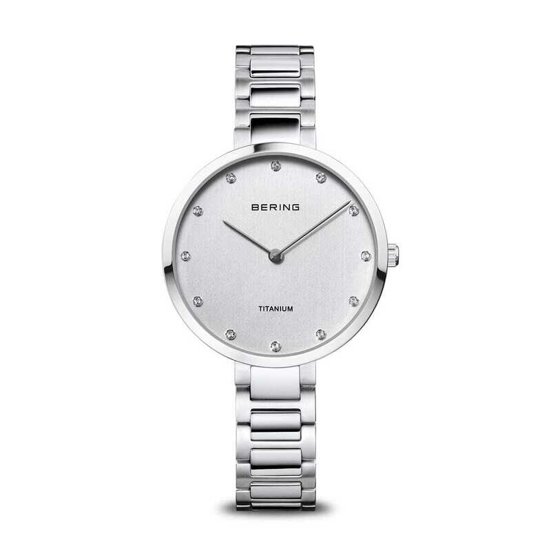 Bering 11334-770 Damenuhr Titanium silber glänzend