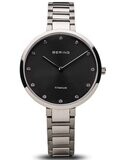 Bering 11334-772 Damenuhr Titanium silber poliert