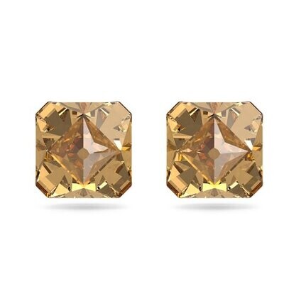 Swarovski 5613680 Ohrstecker Chroma Kristalle im Pyramidenschliff, Gelb, Goldlegierungsschicht