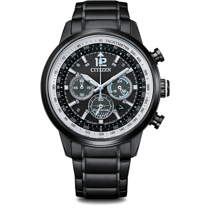 Citizen CA4475-89E Herren Eco-Drive Chronograph schwarz