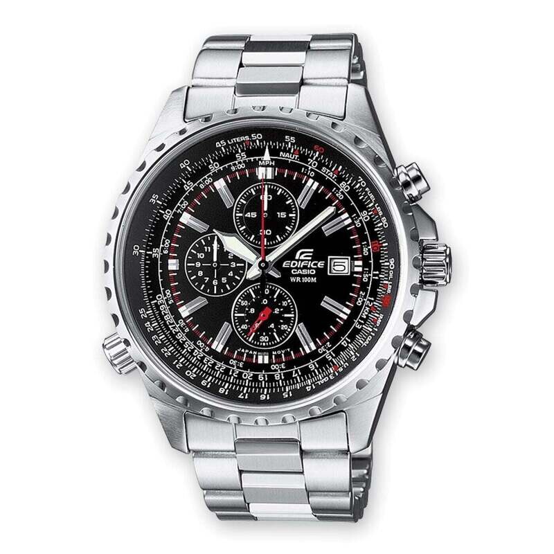 Casio Edifice EF-527D-1AVEF Herrenuhr silber schwarz