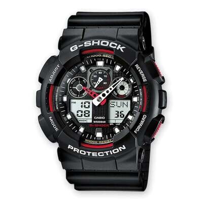 G-SHOCK GA-100-1A4ER Herren Uhr mit Digitalanzeige schwarz