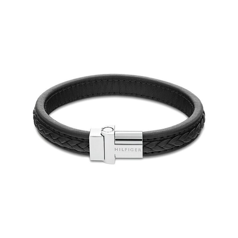 Tommy Hilfiger 2790375 Herren Armband Leder schwarz