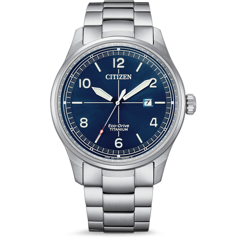 Citizen BM7570-80L Herren Eco-Drive Super Titanium blau