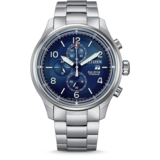 Citizen CA0810-88L Herren Eco-Drive Super Titanium Chronograph blau