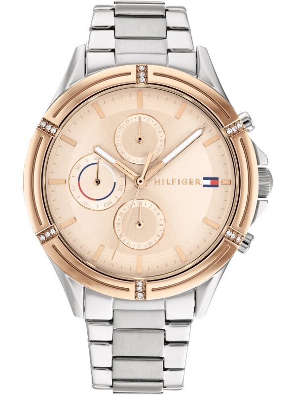 Tommy Hilfiger Ariana Damenuhr Rose Silber Bicolor Metallband Tommy Hilfiger Ariana Damenuhr Rose Silber Bicolor Metallband