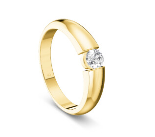 Verlobungsring/Antragsring Gold 0,25ct Diamant TW/SI