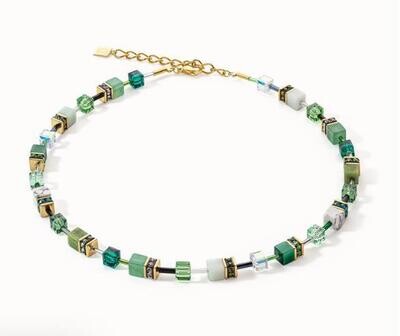 Coeur De Lion GeoCUBE® Iconic Precious Halskette grün