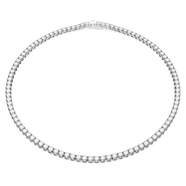 Swarovski Matrix Tennis Halskette
Rundschliff, Klein, Weiß, Rhodiniert