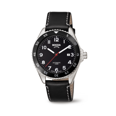 Boccia Herrenuhr Sport Titan Leder Automatic