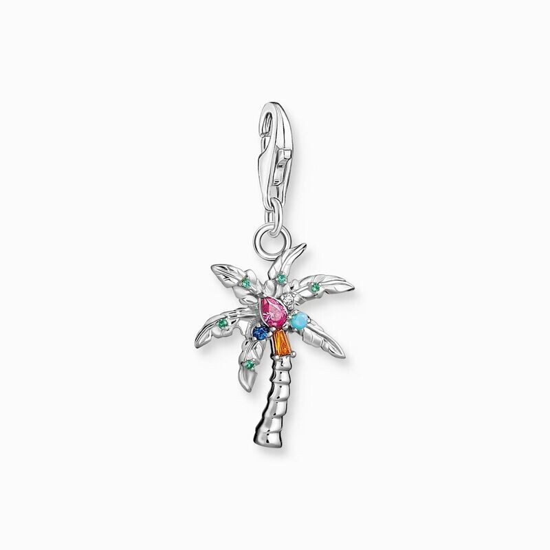 Thomas Sabo Charm-Anhänger bunte Palme Silber