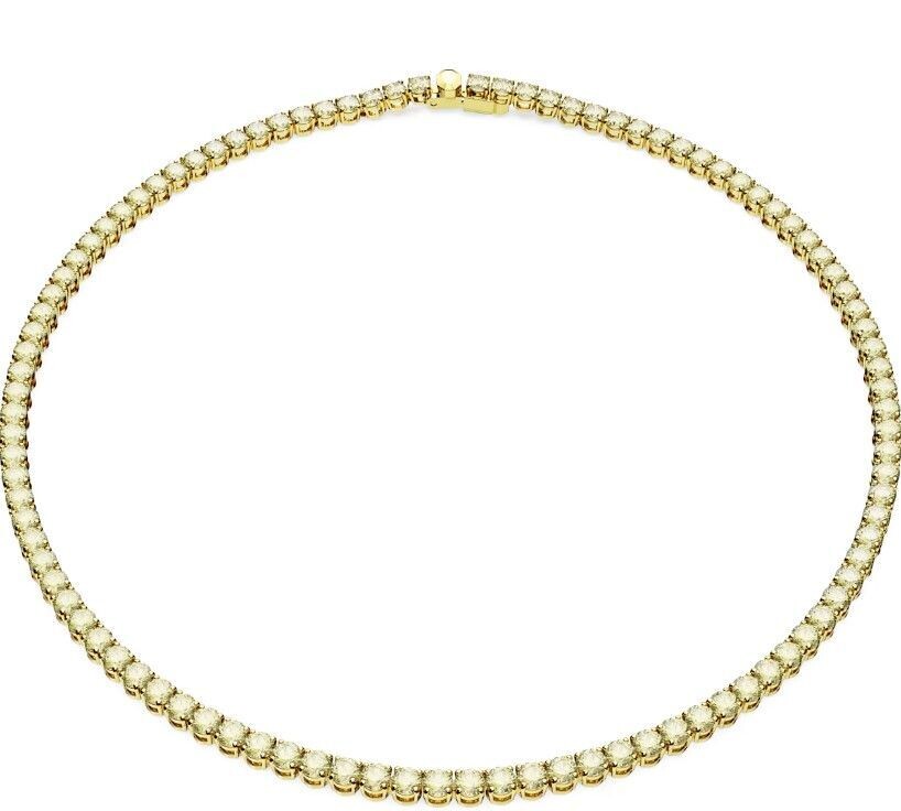 Swarovski Matrix Tennis Halskette
Rundschliff, Klein, Gelb, Goldlegierungsschicht