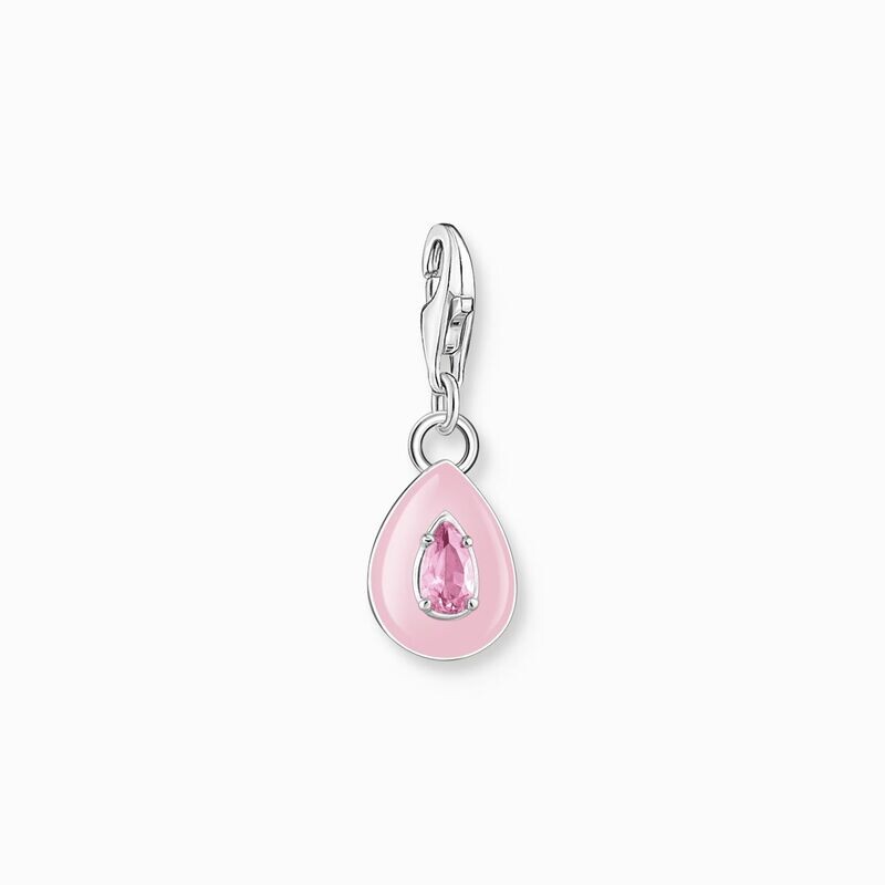 Thomas Sabo Charm-Anhänger pinker Tropfen Silber Thomas Sabo Charm-Anhänger pinker Tropfen Silber