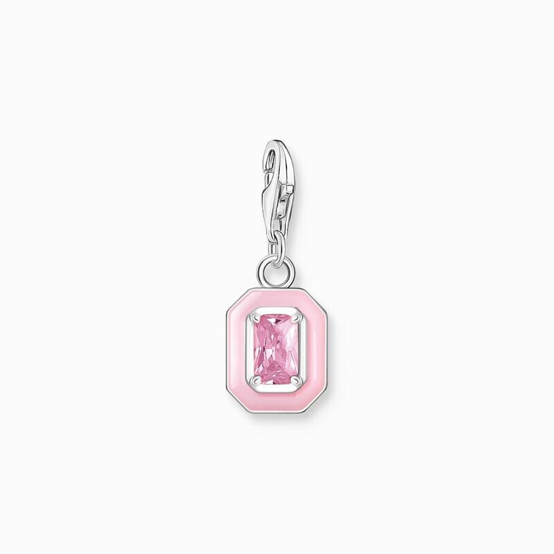 Thomas Sabo Charm-Anhänger pinker Stein Silber Thomas Sabo Charm-Anhänger pinker Stein Silber