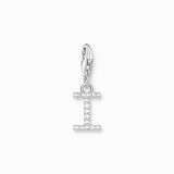 Thomas Sabo Charm-Anhänger Buchstabe I mit weißen Steinen Silber