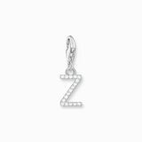 Thomas Sabo Charm-Anhänger Buchstabe Z mit weißen Steinen Silber