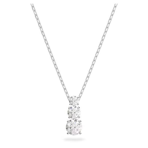 Swarovski Attract Trilogy Anhänger
Rundschliff, Weiß, Rhodiniert