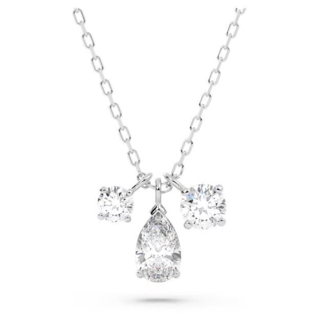 Swarovski Attract Anhänger
Verschiedene Schliffe, Gruppe, Weiß, Rhodiniert