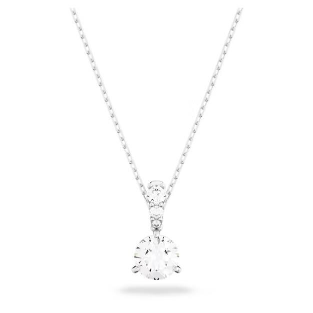 Swarovski Solitaire Anhänger
Rundschliff, Weiß, Rhodiniert