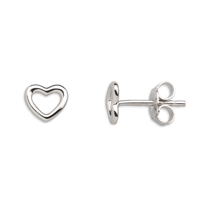 Xenox Ohrstecker LOVE STORY Herz silber