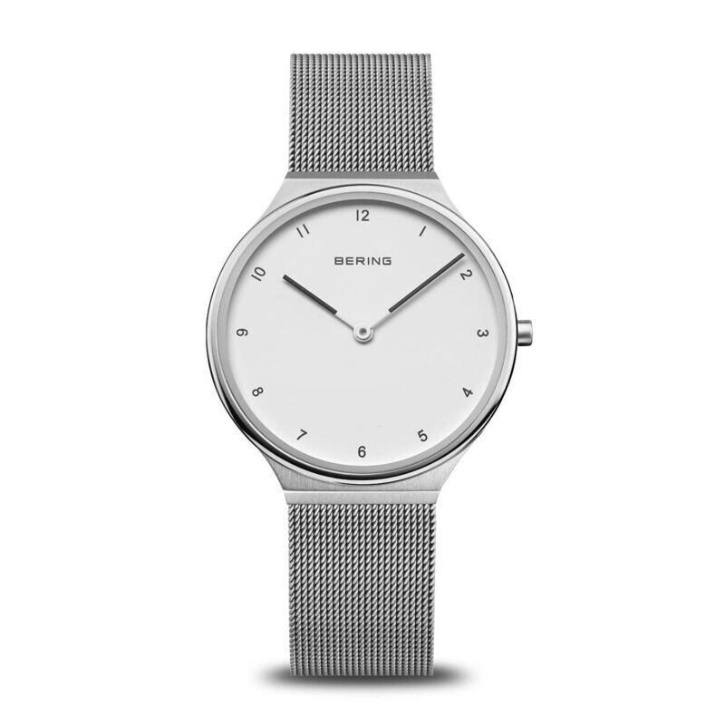 Bering Herrenuhr Ultra Slim | silber poliert/gebürstet | 18434-004