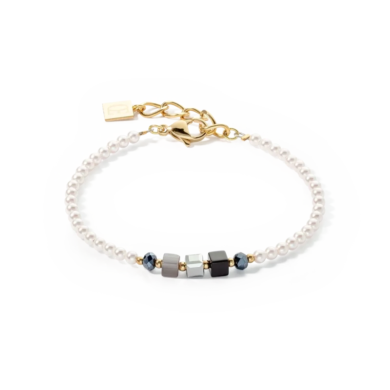 Coeur De Lion Armband Princess Pearls & Cubes gold-schwarz
4566301300 Coeur De Lion Armband Princess Pearls & Cubes gold-schwarz
4566301300