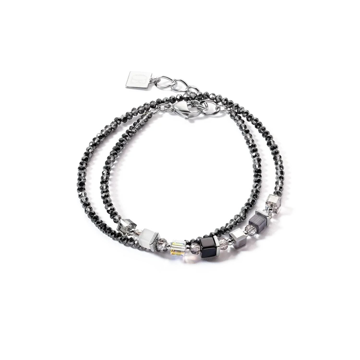 Coeur De Lion Doppelarmband -Joyful Colours Wrap Armband silber grau
4564301200