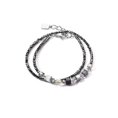 Coeur De Lion Doppelarmband -Joyful Colours Wrap Armband silber grau
4564301200