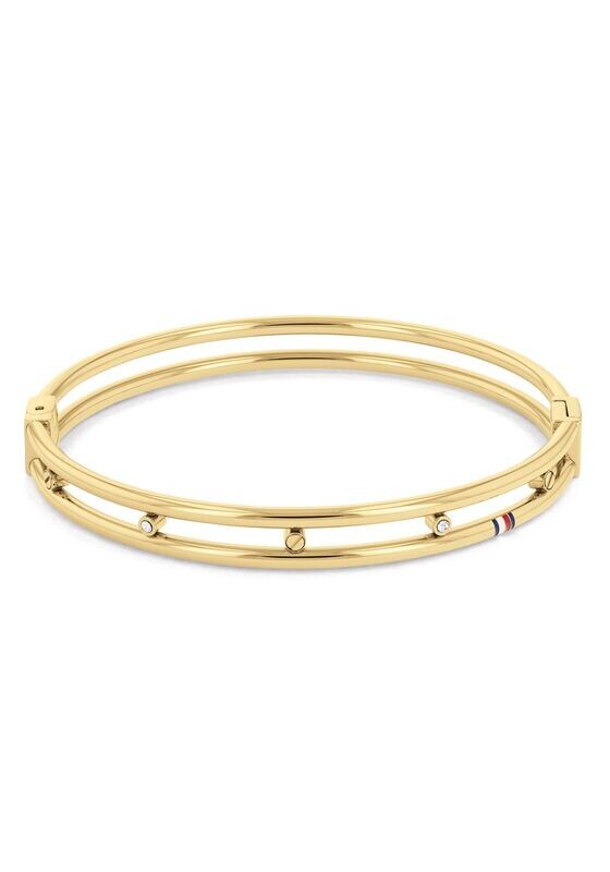 Tommy Hilfiger Armreif Armschmuck vergoldet Damenschmuck Schmuck Edelstahl Armschmuck Armreif