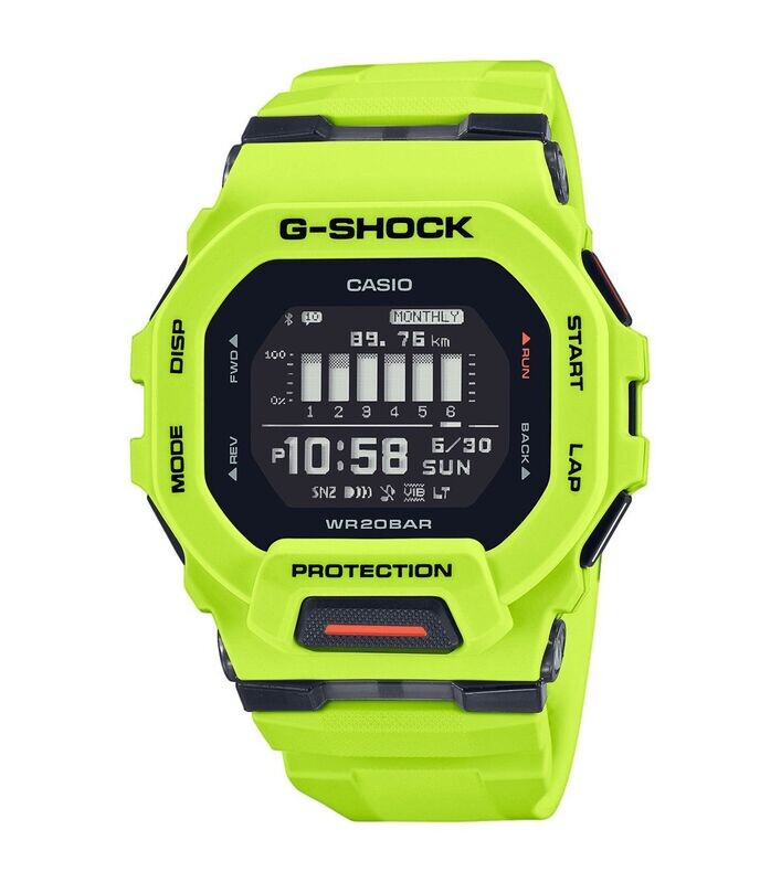 G-SHOCK GBD-200-9ER Herren Kalorienverbrauchsanzeige, Training Planner, Phone Finder