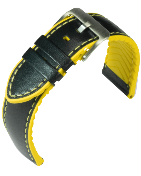 Uhrenband EUTec Waterproof 20 22 24 Schwarz Braun Rot Blau Gelb E501706