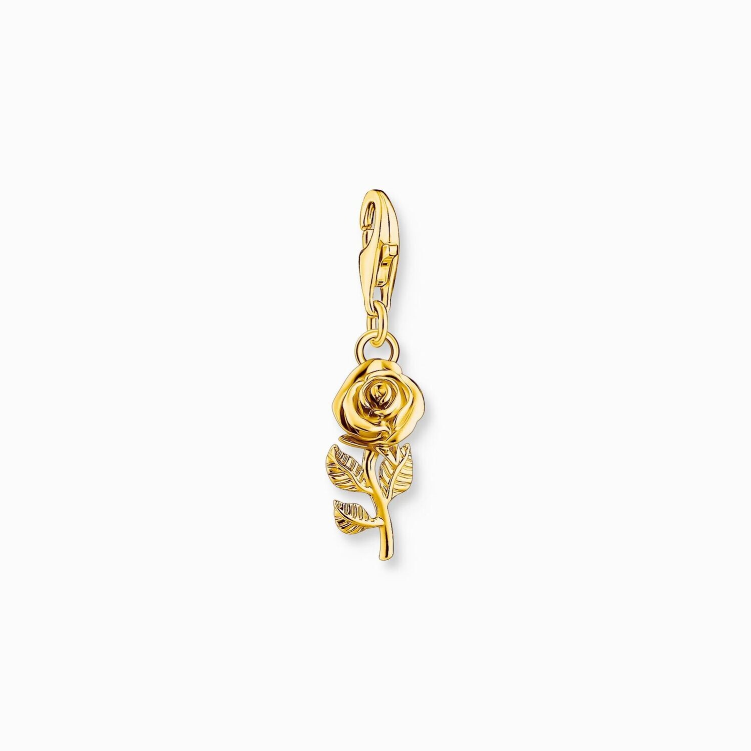 Thomas Sabo Charm-Anhänger Rose vergoldet