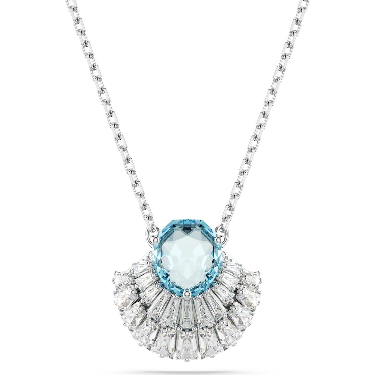 Swarovski Idyllia Anhänger Muschel, Blau, Rhodiniert