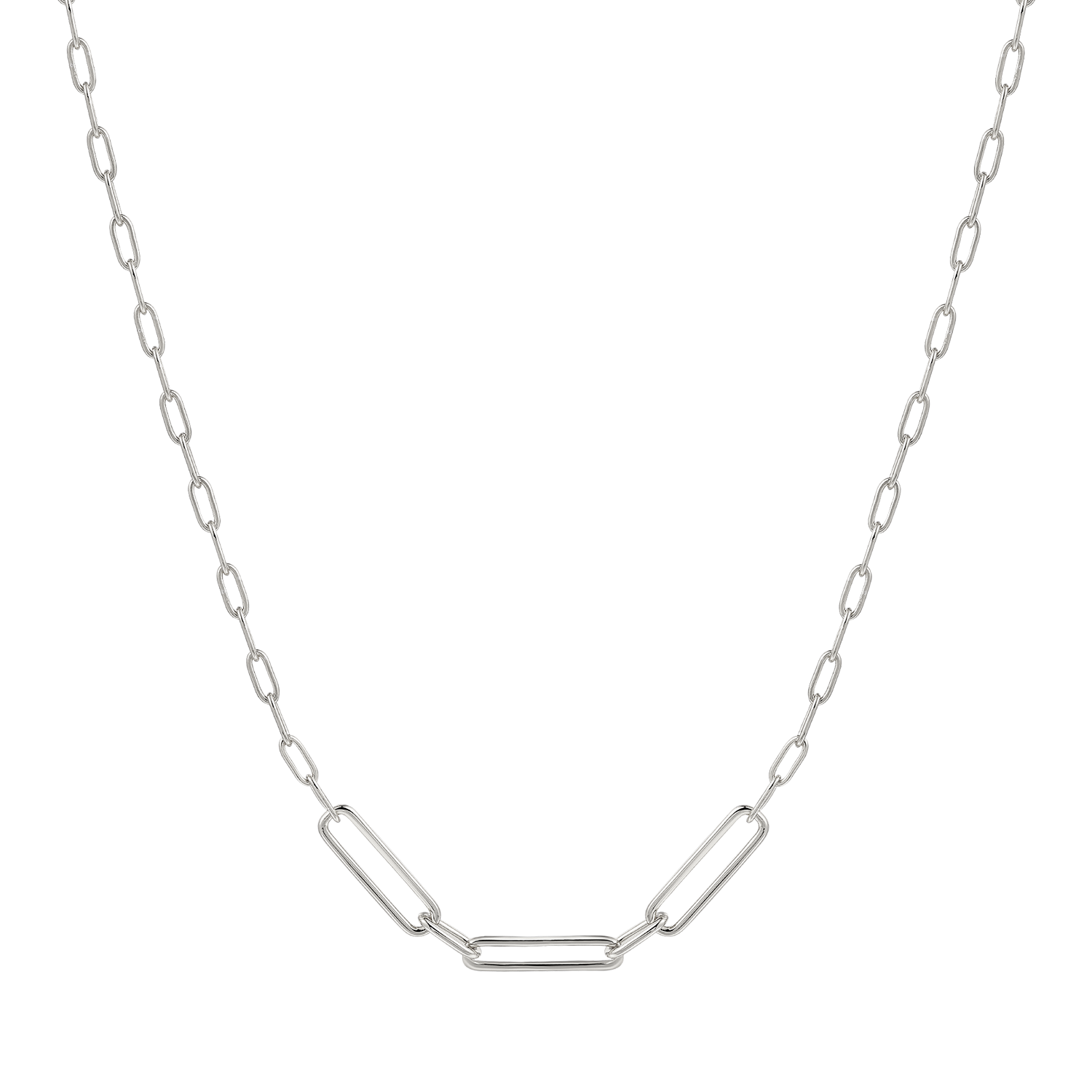 Xenox DUO LINK Halskette Silberfarben