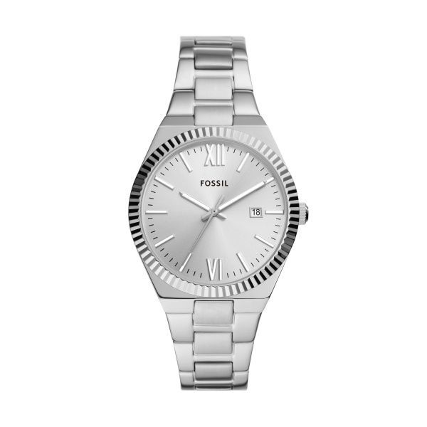Fossil Uhr Scarlette 3-Zeiger-Werk Datum Edelstahl