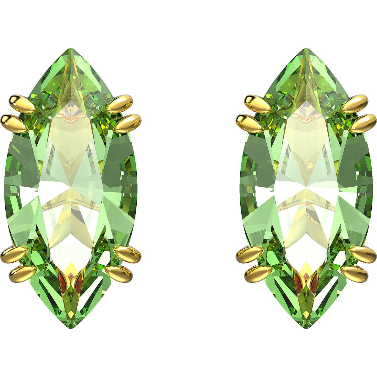 Swarovski Gema Ohrstecker
Drachenschliff, Grün, Goldlegierungsschicht