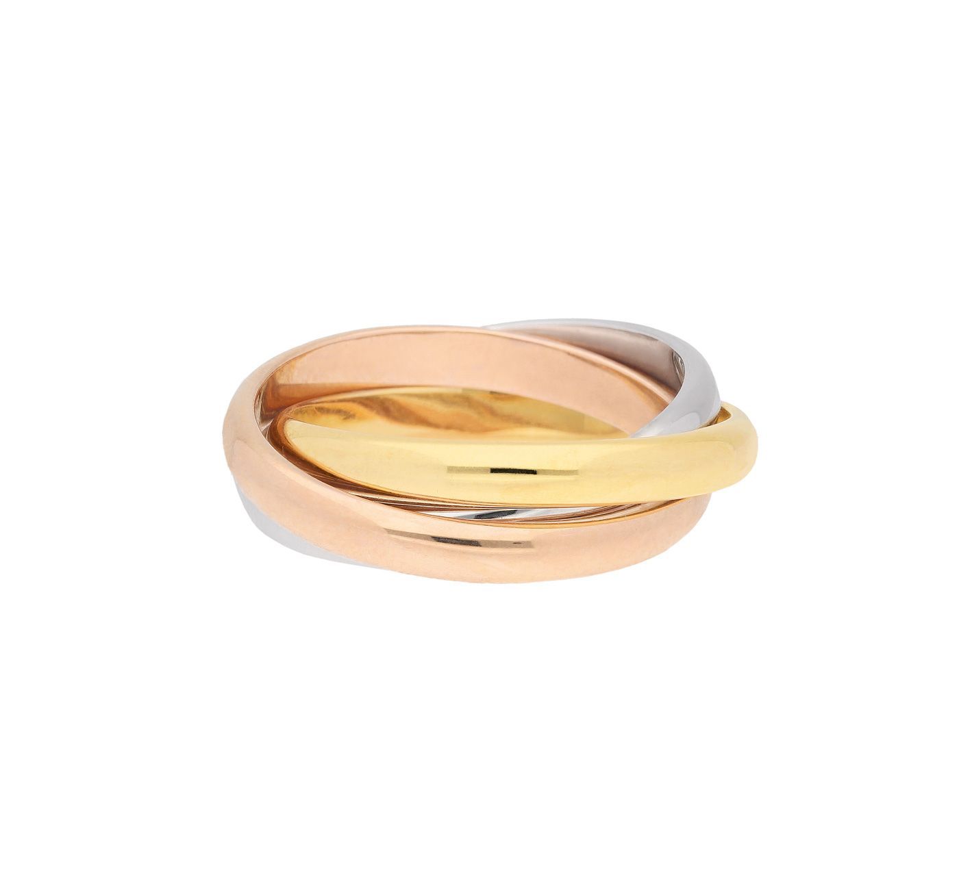 Timeless Damenring dreireihig Ringweite 58 aus Gold 585 Gold