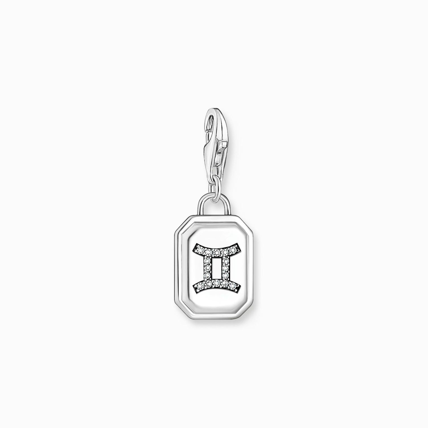 Thomas Sabo Charm-Anhänger Sternzeichen Zwilling mit Steinen Silber