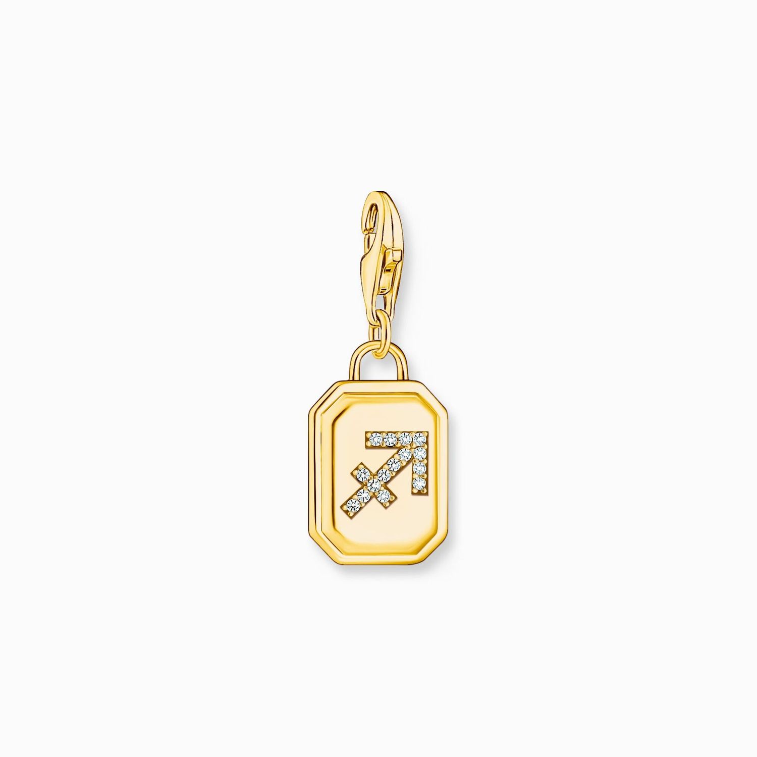Thomas Sabo Charm-Anhänger Sternzeichen Schütze mit Steinen vergoldet