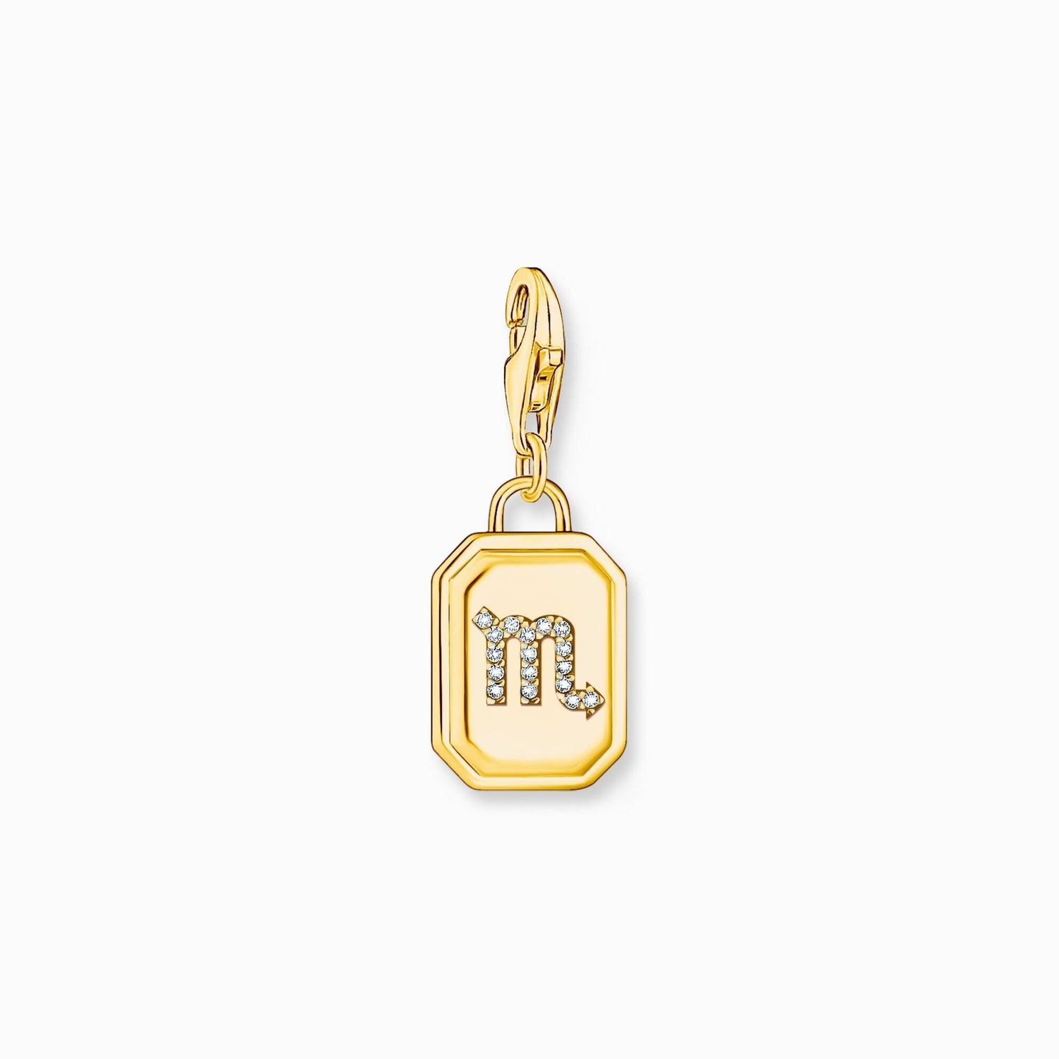 Thomas Sabo Charm-Anhänger Sternzeichen Skorpion mit Steinen vergoldet